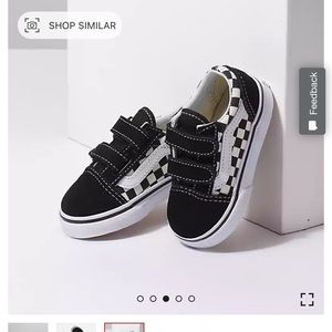 Old Skool Vans Primary Check Toddler Size 3